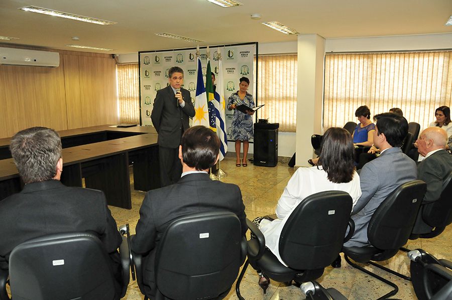 Juvêncio Ladeia durante pronunciamento