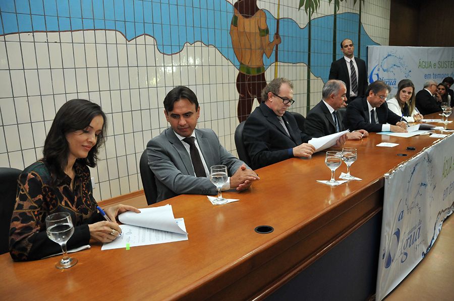 Assinatura do termo de cooperação técnica do Qualiágua junto a Agência Nacional das Águas