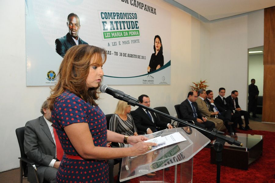 Pronunciamento da presidente do Tribunal de Justiça, Angela Prudente