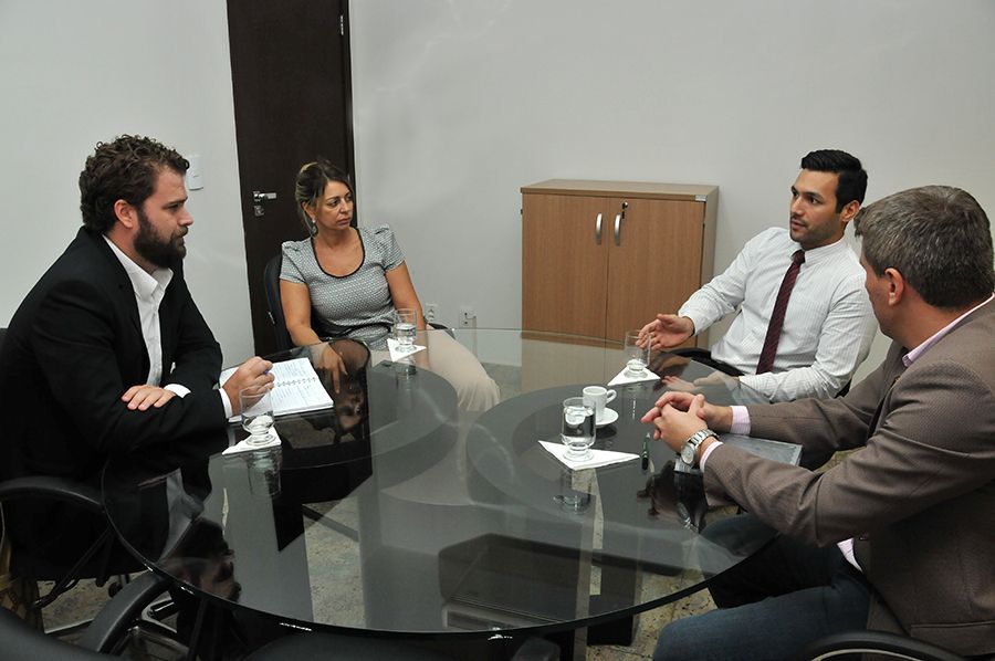Assessor téc. da coord. geral das alternativas penais do Depen, Diogo Machado de Carvalho; corregedoral-geral, Estellamaris Postal; superintendente de Defensores Públicos, Fabrício Akitaya e o defensor Fábio Monteiro