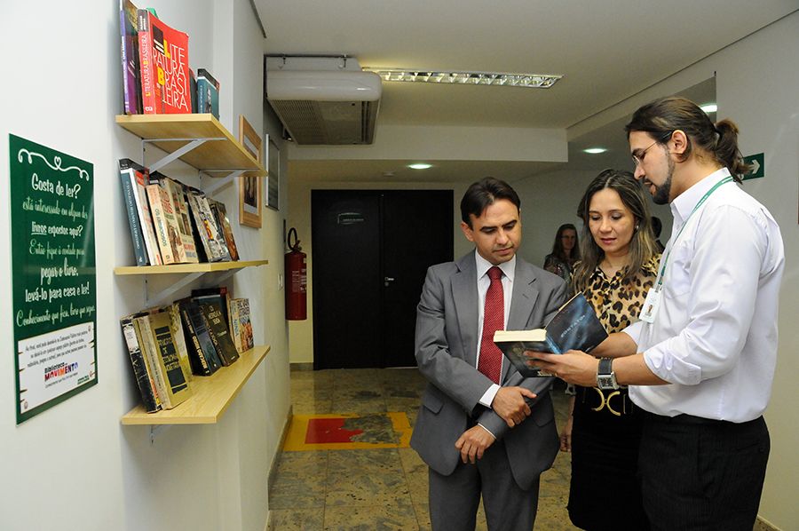 Defensor público geral, Marlon Amorim, defensora e diretora do núcleo de Palmas, Arlete Kellen Munis e o idealizador do projeto Rodrigo Araújol