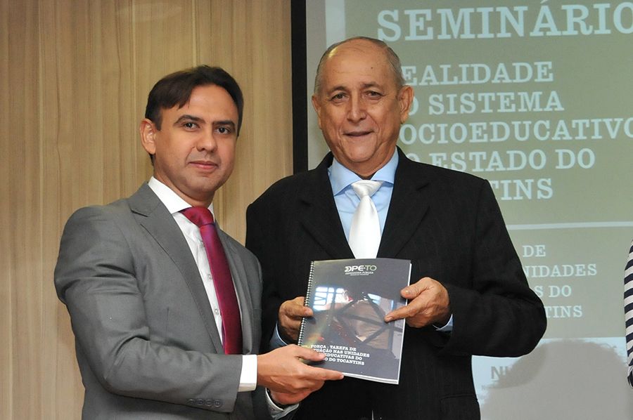 Defensor público geral, Marlon Amorim e o presidente da OAB Epitácio Brandão