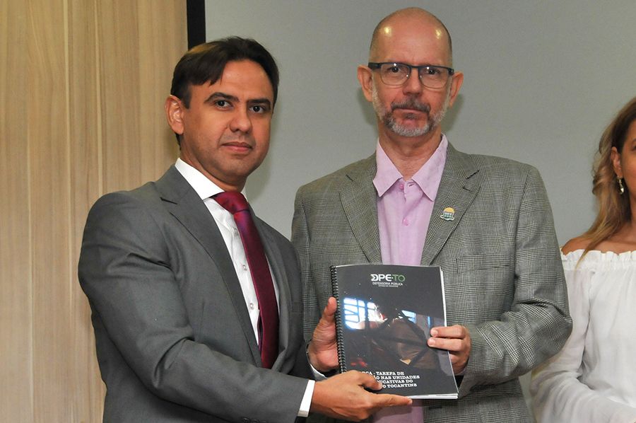Defensor público geral, Marlon Amorim e o Professor Denilson Barbosa de Castro