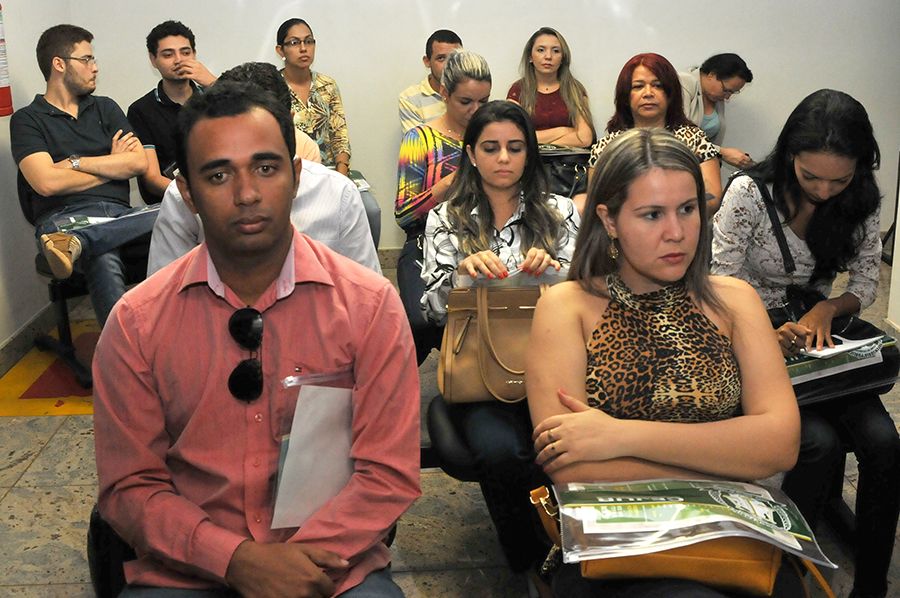 Acadêmicos, Servidores e Membros durante o Seminário