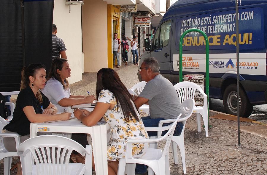 O atendimento aos usuários foi realizado na Cônego Jão Lima, em Araguaína, aonde há grande movimento de pessoas.