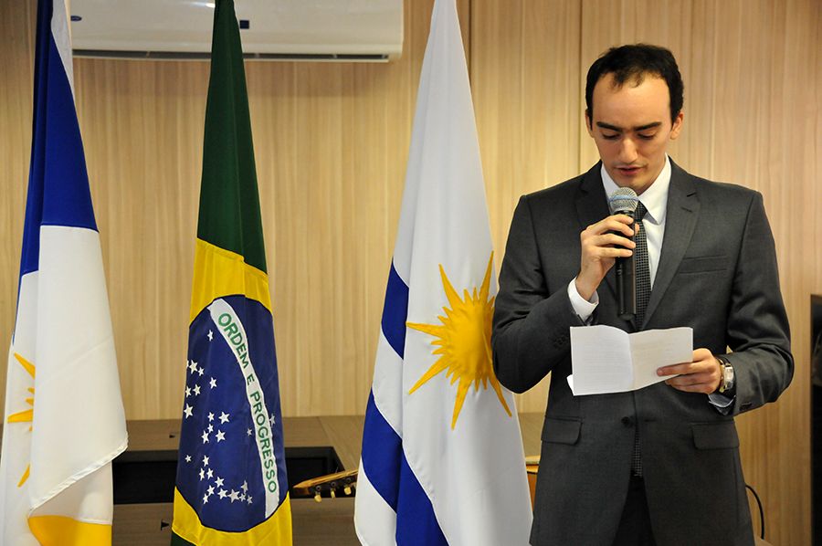 Pronunciamento do defensor público empossado, Felipe Cury