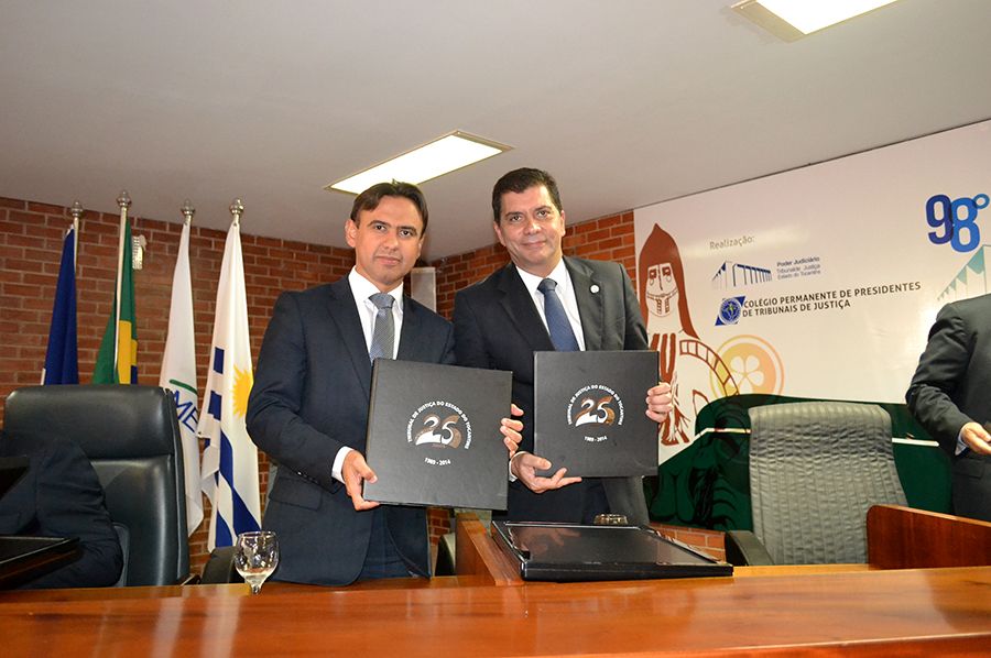 Defensor público geral, Marlon Amorim e o prefeito de Palmas Carlos Amastha