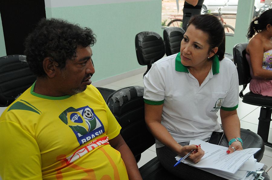 Pesquisa com assistido Carlos Borges da Silva