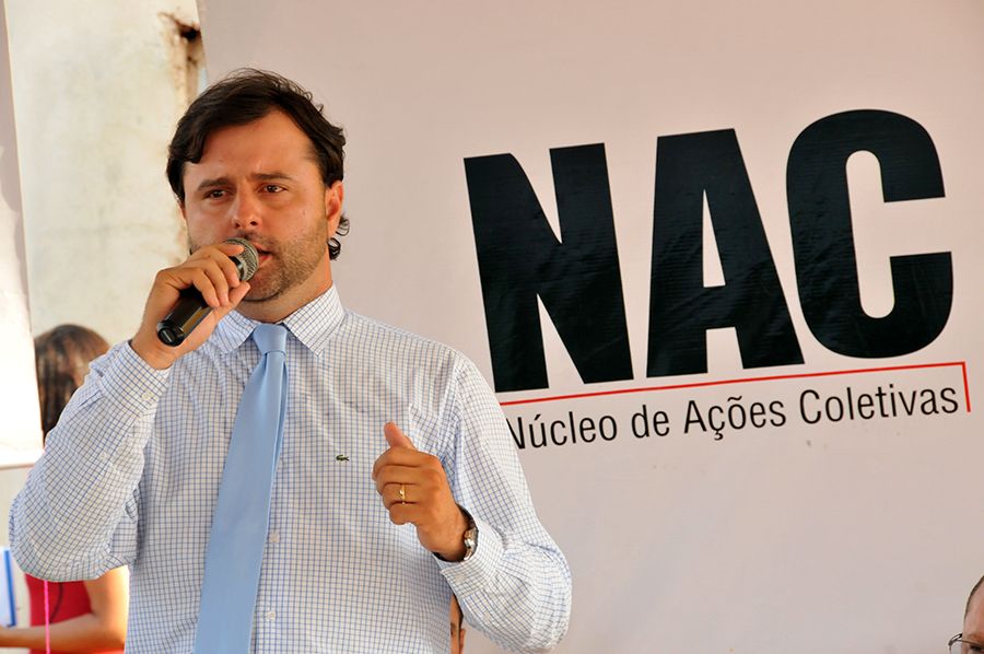 Pronunciamento do defensor público e coordenador dO NAC, Arthur Luis Padua