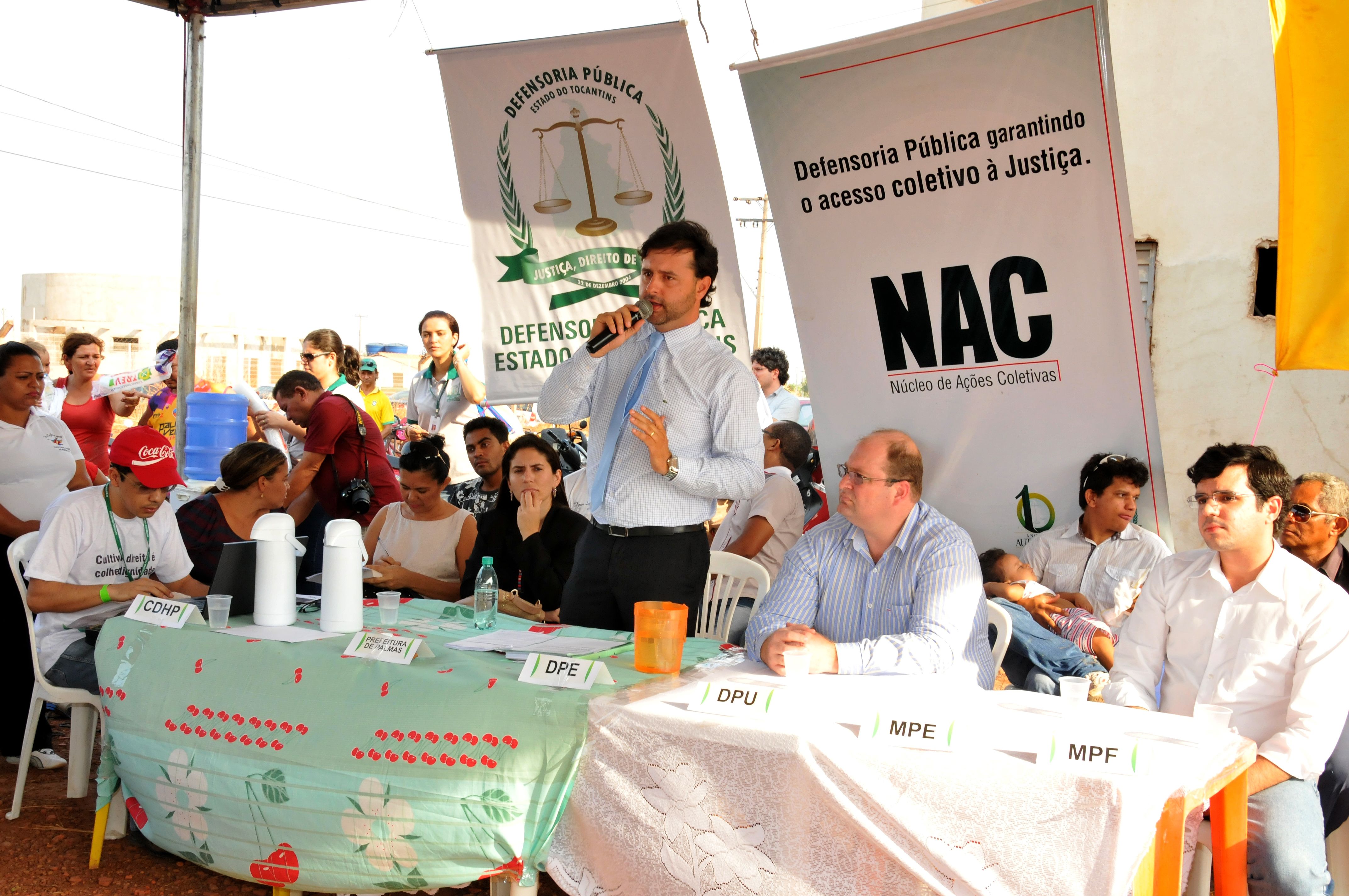 Pronunciamento do defensor público e coordenador dO NAC, Arthur Luis Padua