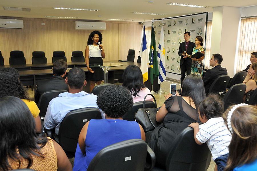 Pronunciamento da defensora pública substituta Joice Mayara