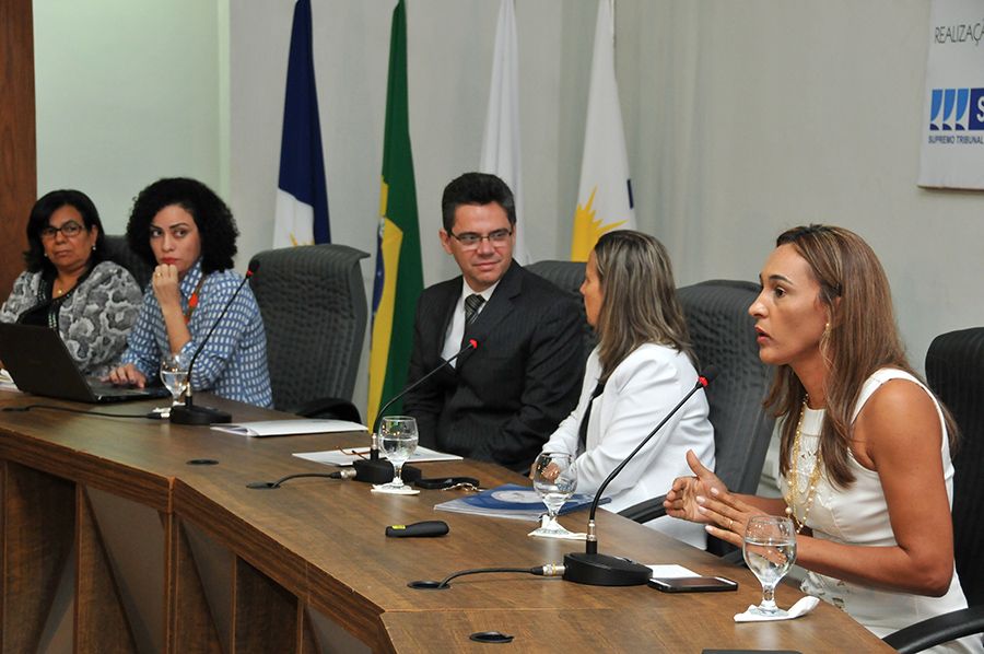 Pronunciamento da defensora e coordenadora do NUDEM, Vanda Sueli