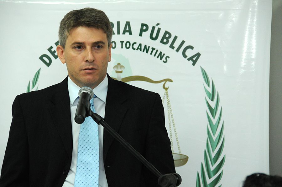 Presidente da ADAPETO, Fábio Monteiro durante pronunciamento