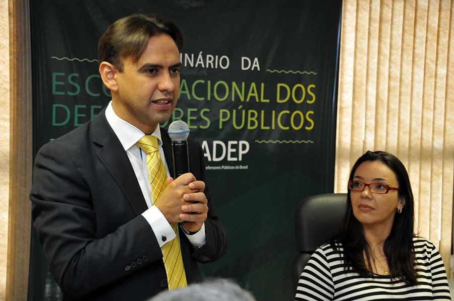 Defensor público geral, Marlon Amorim e a  presidente da ANADEP, Patricia Kettermann