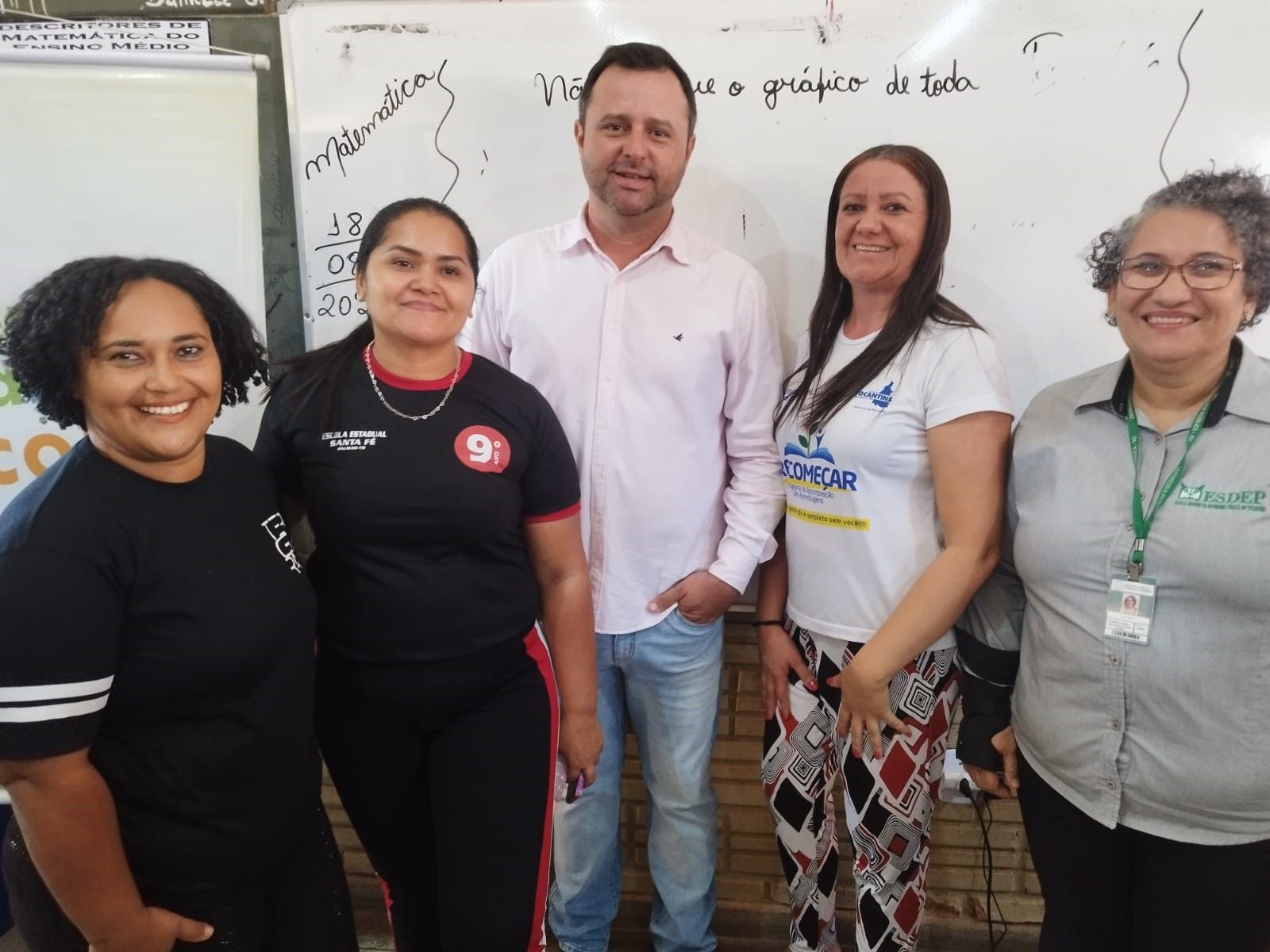 Equipe da DPE-TO e da Escola Estadual Santa Rita