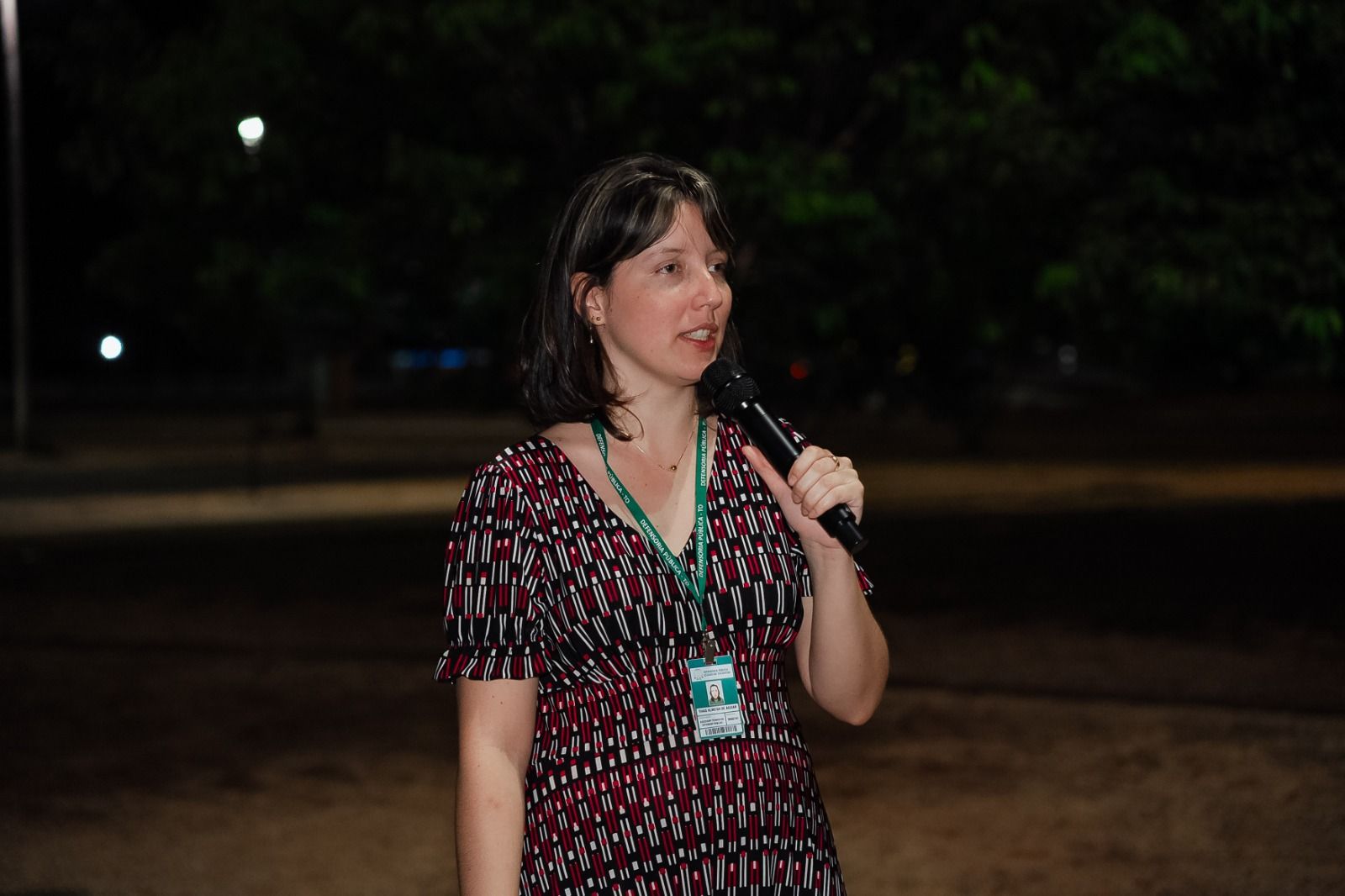 Assessora jurídica do NDD, Thaís Almeida de Aguiar, também estava presente na atividade