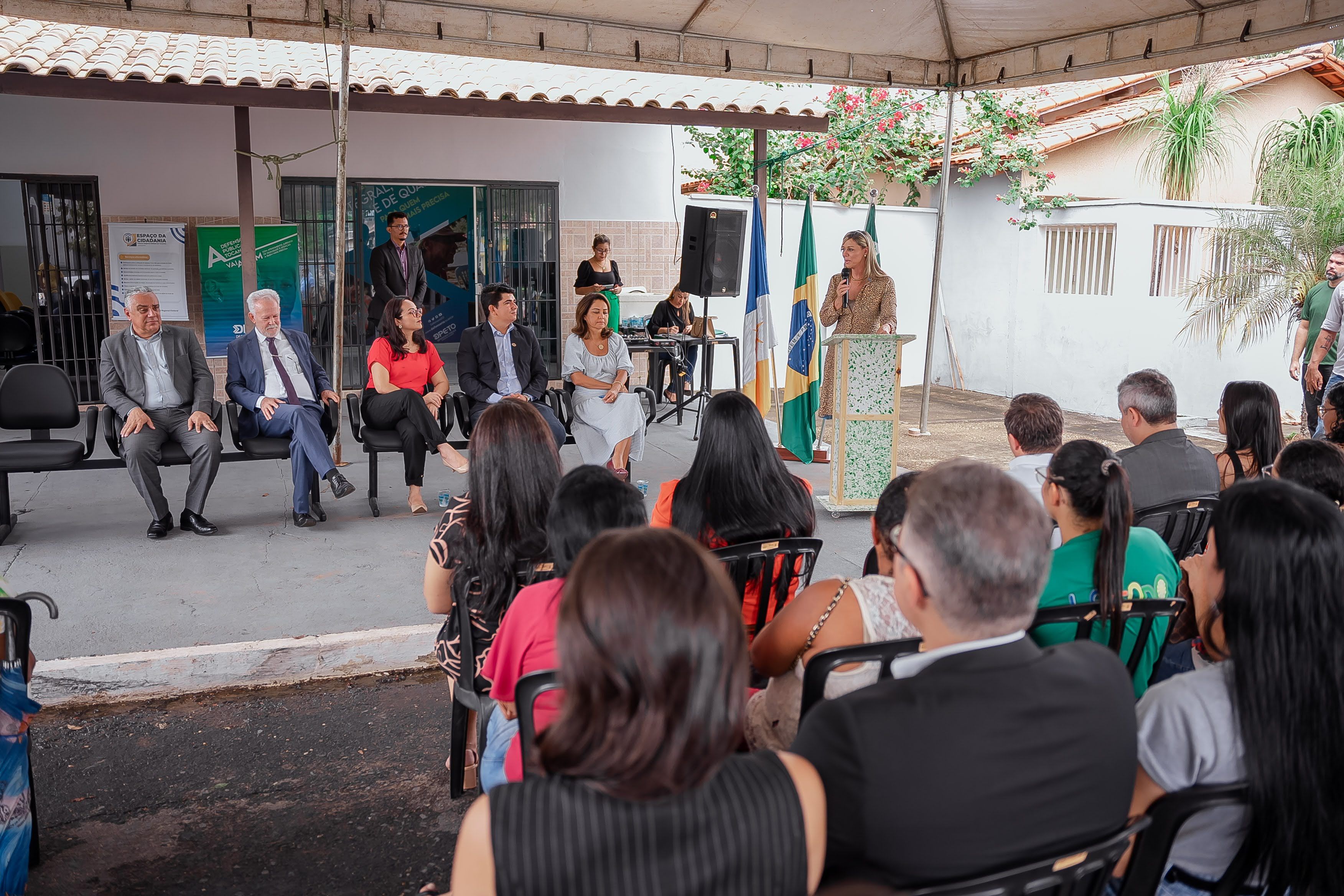 Estellamaris Postal destacou em seu discurso a importância das parcerias institucionais que levam a mais atendimentos e acesso à Justiça