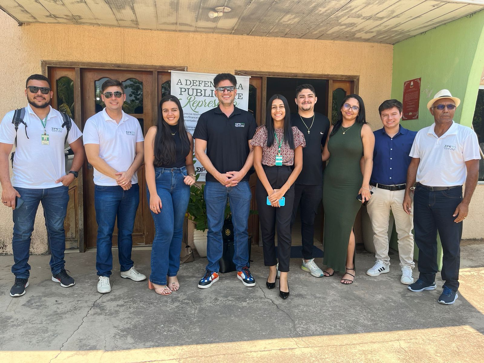 Equipe da DPE-TO de Guaraí que atuou no itinerante de Couto Magalhães