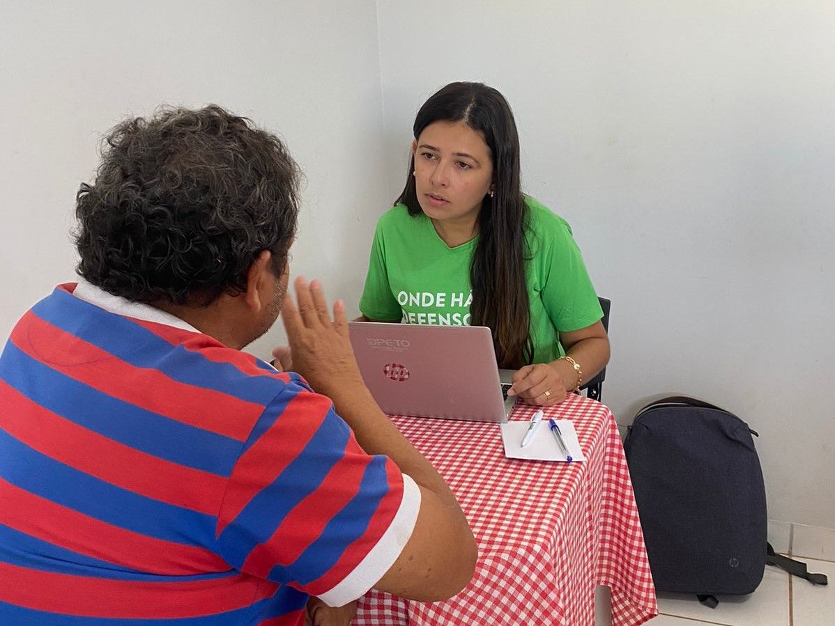 Defensora pública Jade Miranda fez parte da equipe de atendimento em Nova Olinda