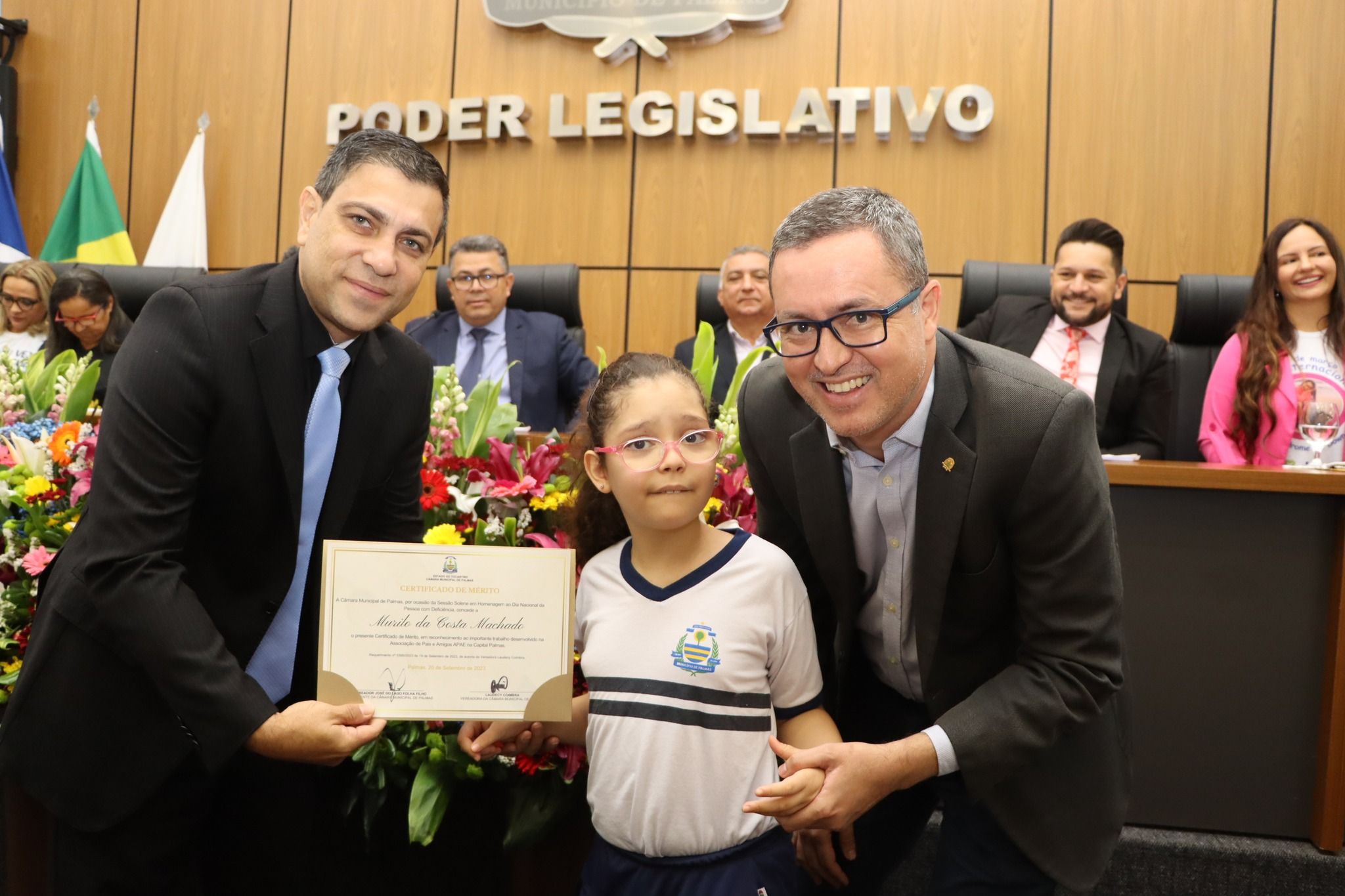 Murilo Machado foi homenageado pela parceria junto à Apae de Palmas