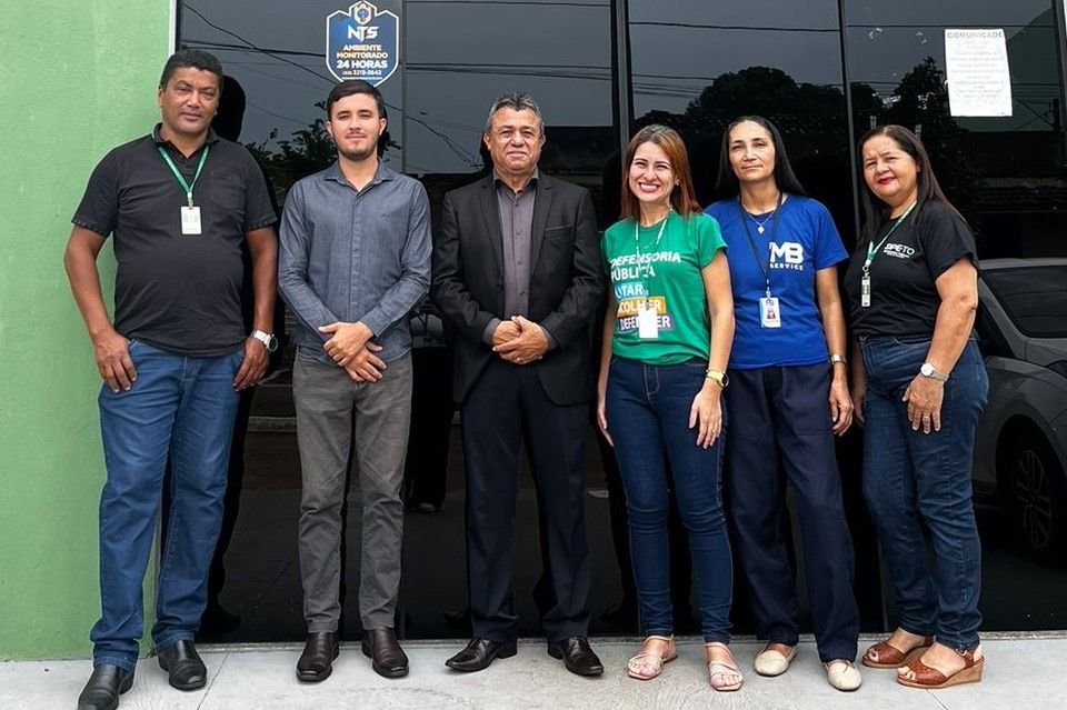 Equipe da Corregedoria e da DPE-TO em Araguacema