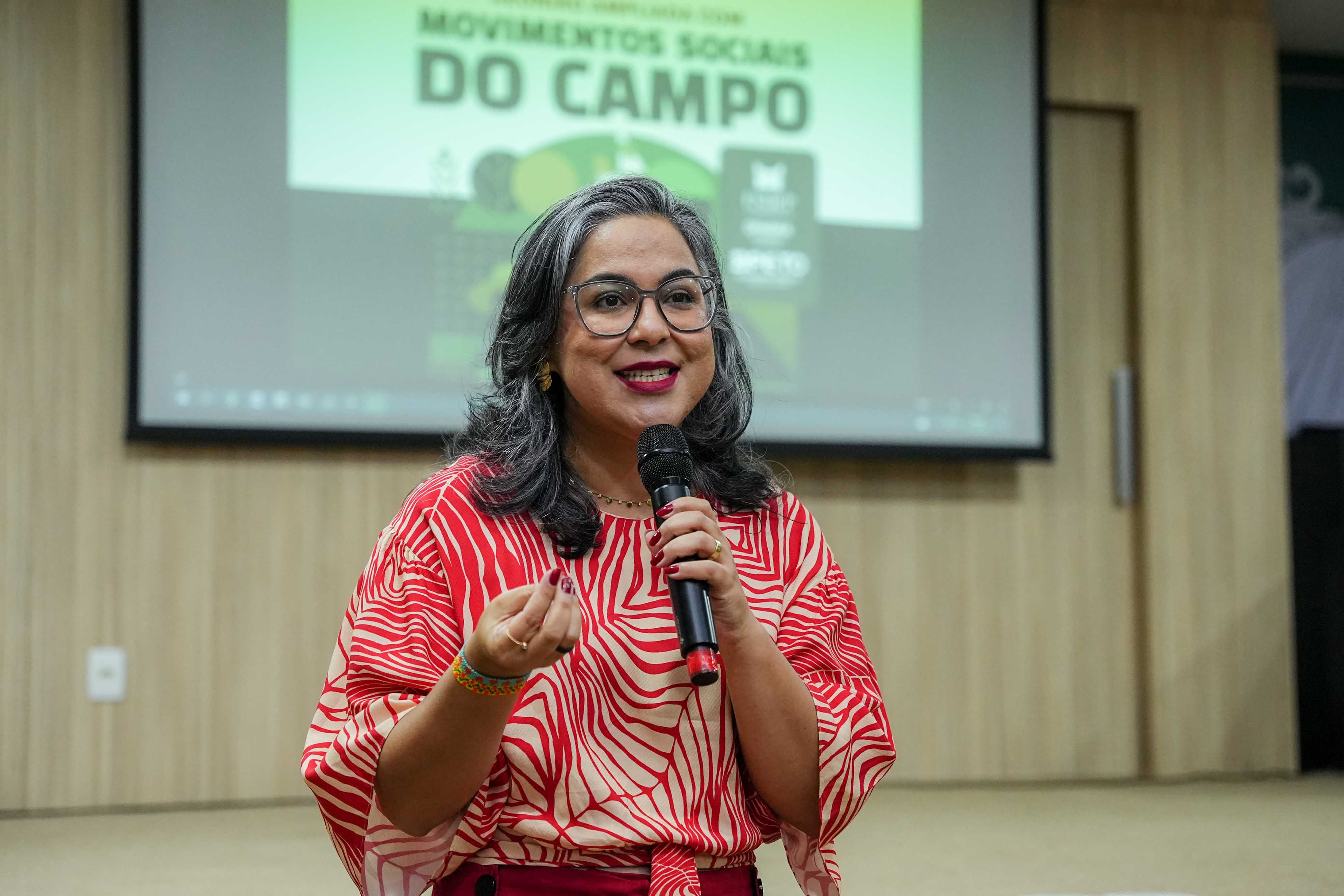 Kenia Martins disse que a proposta do encontro era de ouvir os movimentos sociais em prol da efetivação de garantias fundamentais a todas as pessoas do campo
