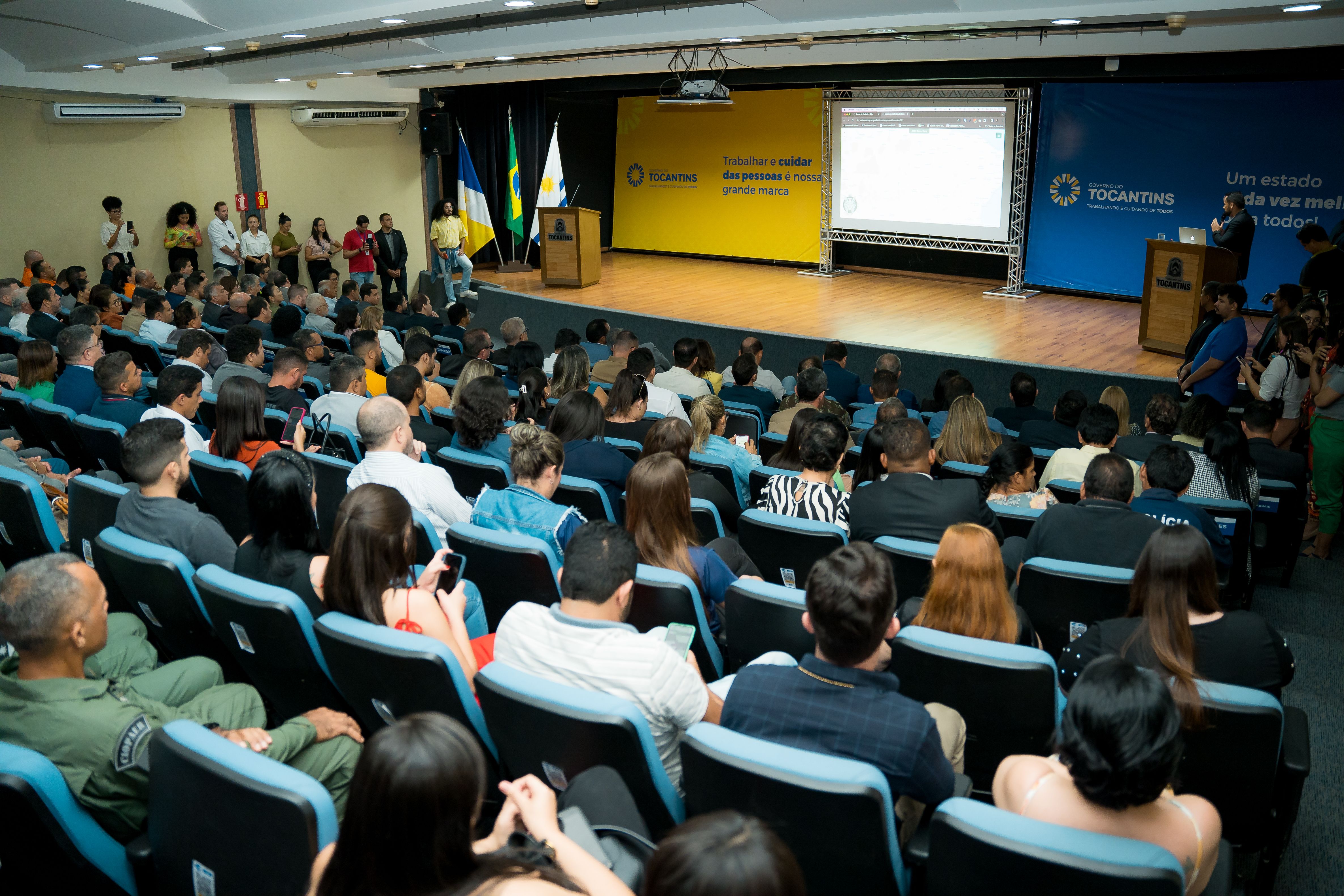 Solenidade de lançamento do aplicativo Lince, do Governo do Estado, e de apresentação da Carteira de Identidade Nacional