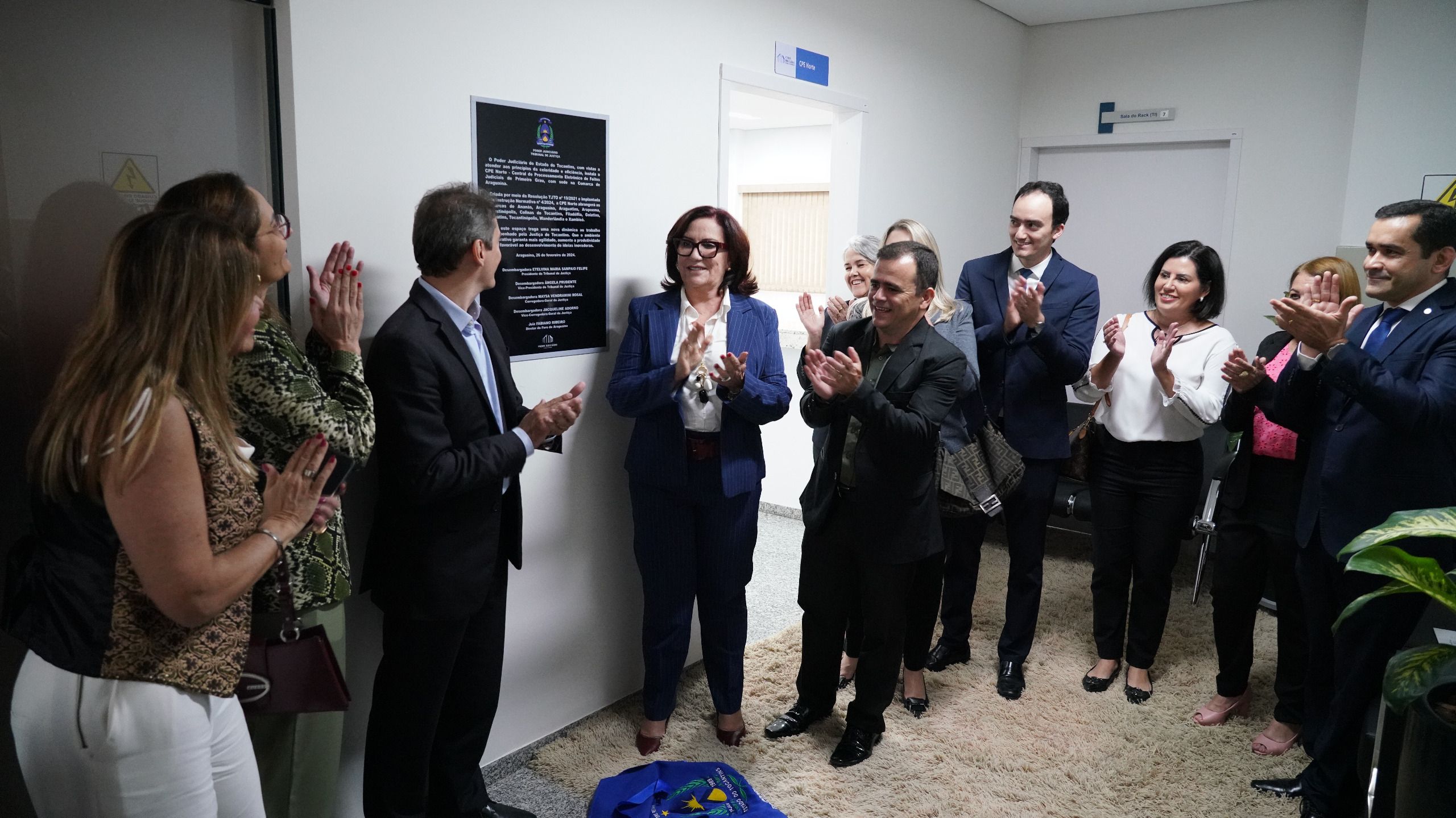Defensoria presente na instalação da Central de Processamento Eletrônico de Feitos Judiciais de Primeiro Grau