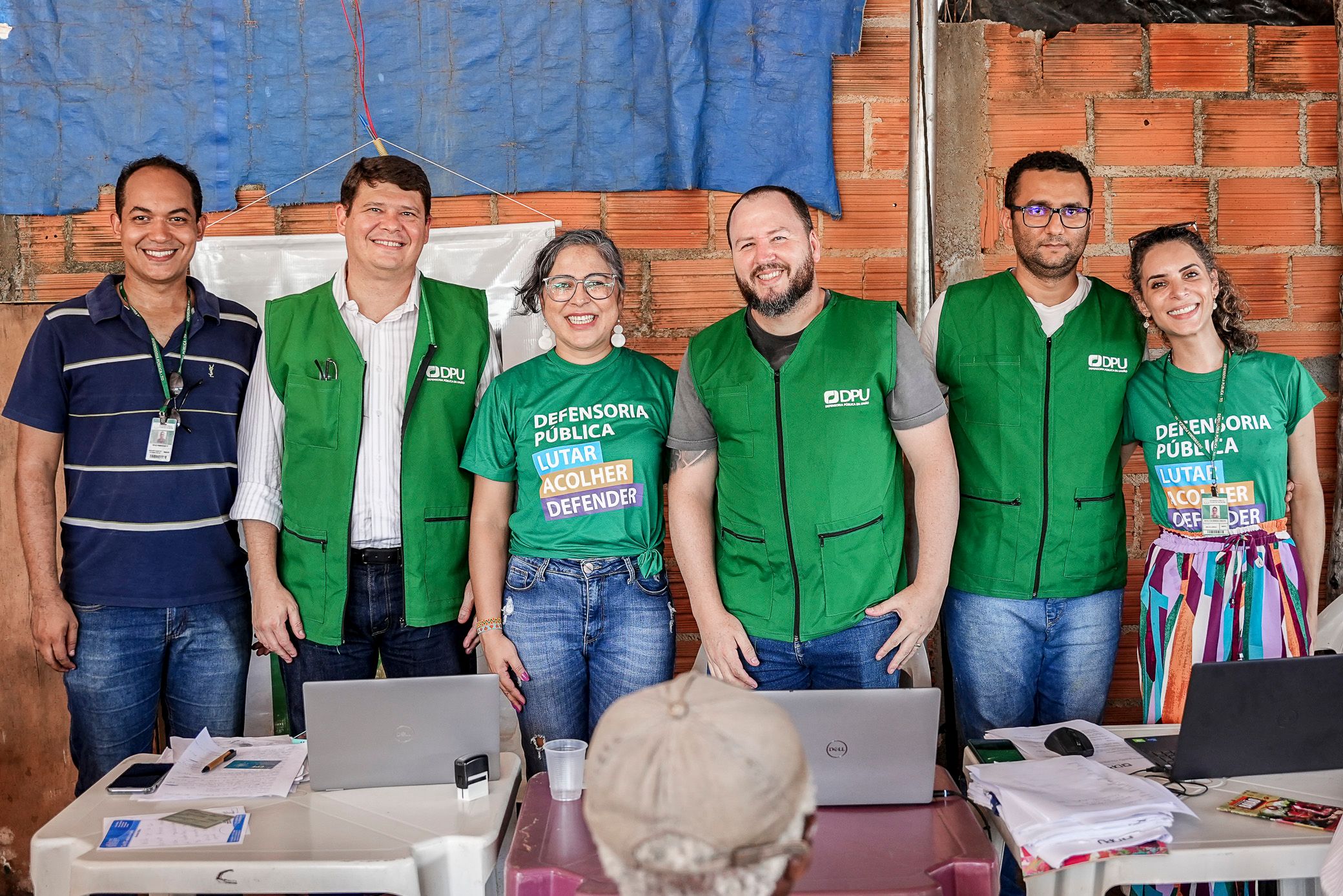 Equipe da DPE-TO e DPU que atuou no itinerante