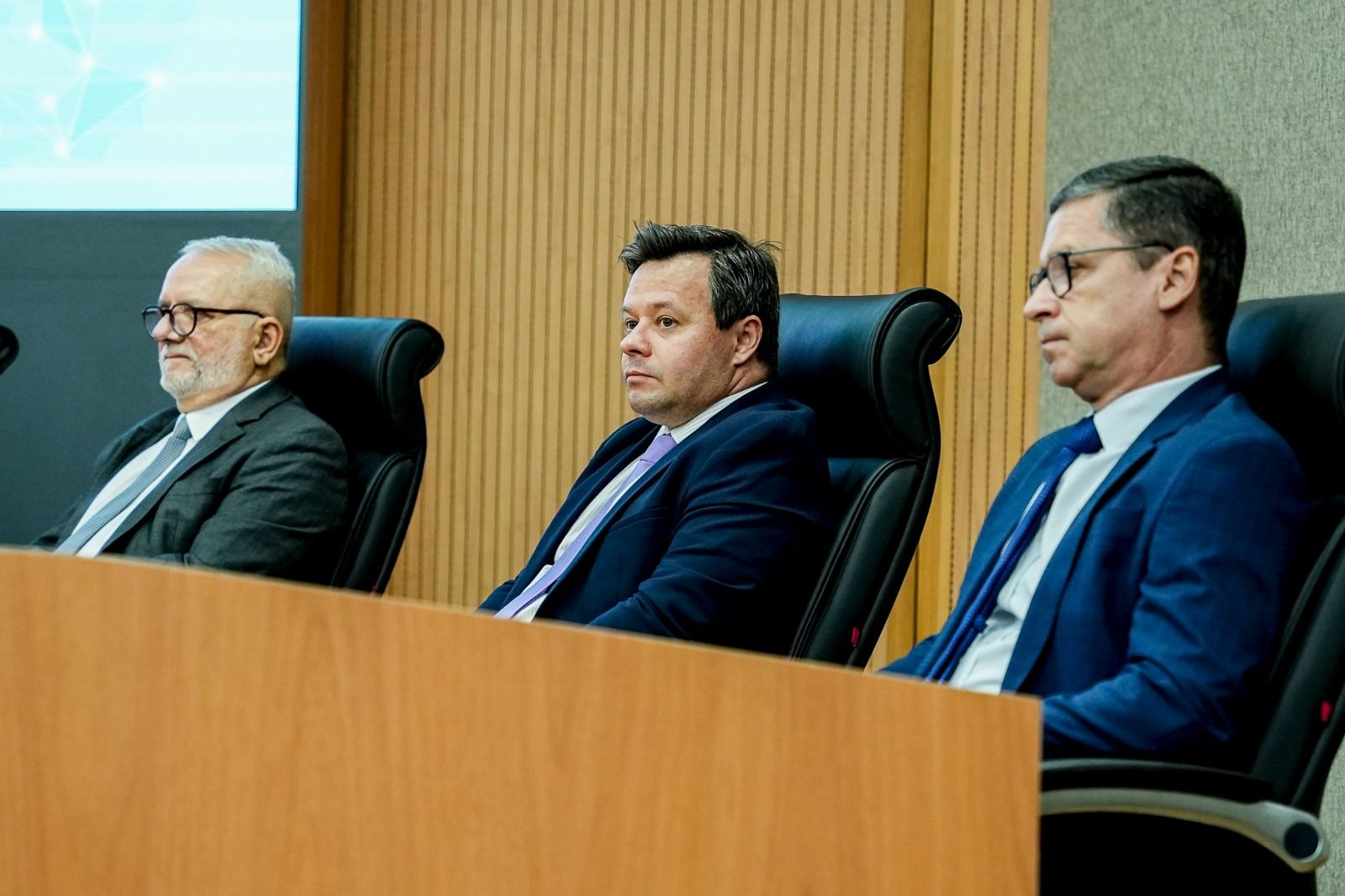 Danilo Frasseto (centro) representou a Defensoria Pública na solenidade