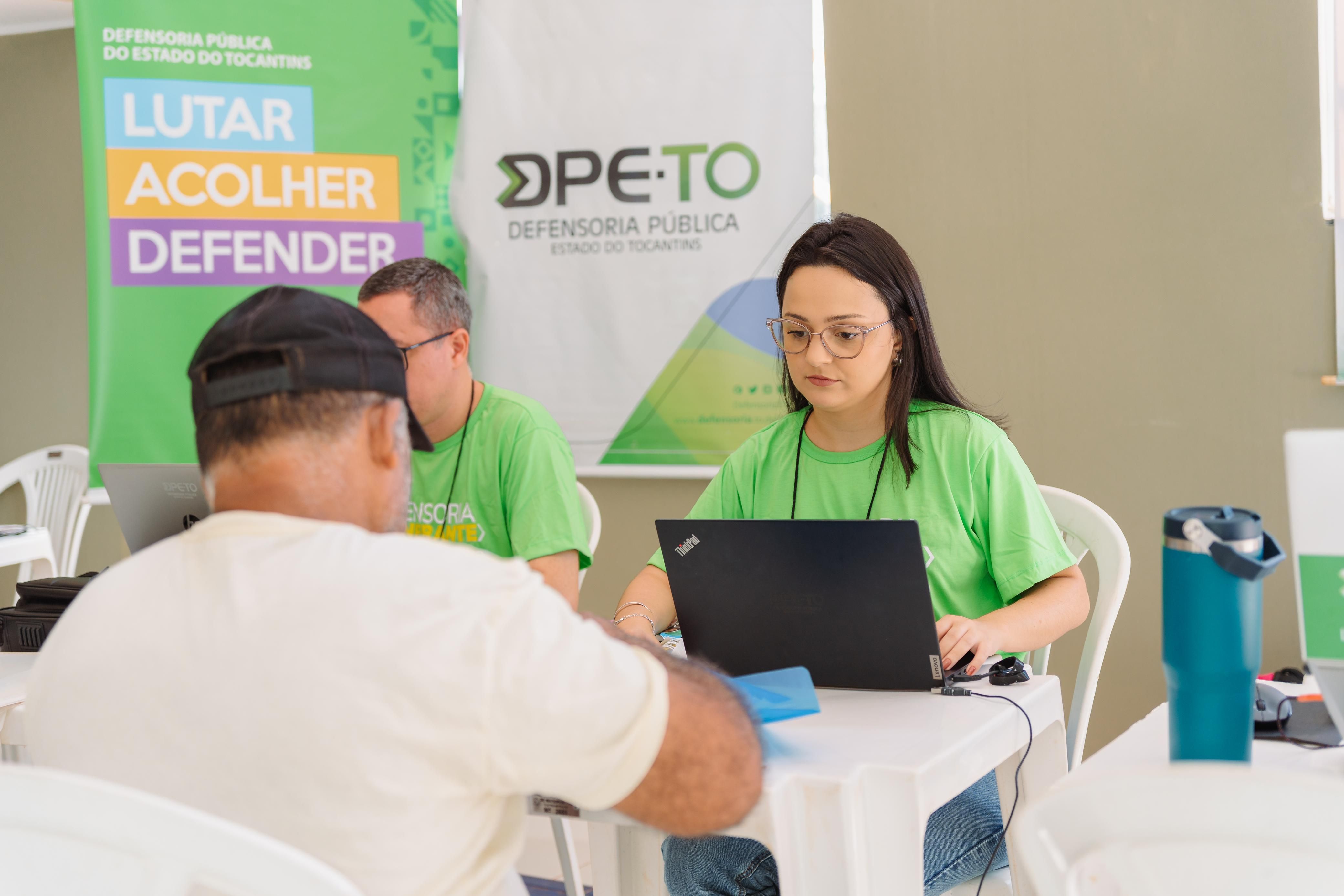 Atendimento jurídico integral e gratuito durante ação da Defensoria Pública em Mateiros