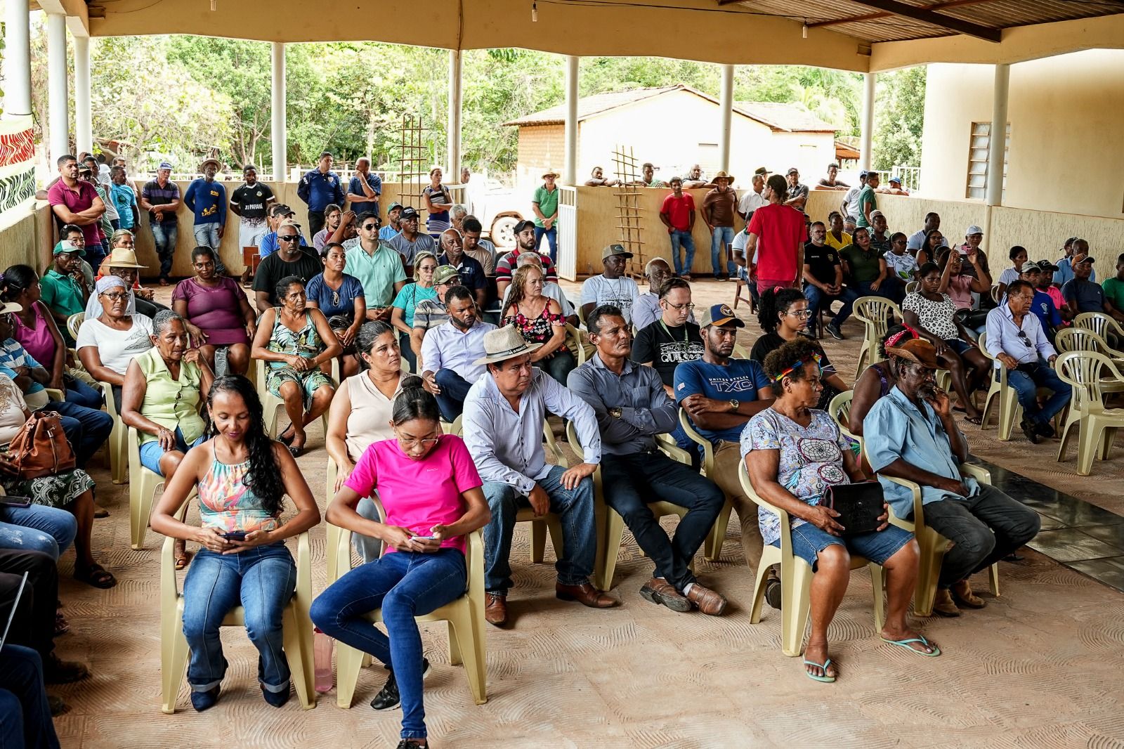 A atividade foi realizada no galpão de reuniões da Assembleia de Deus Madureira, no povoado Campo Alegre