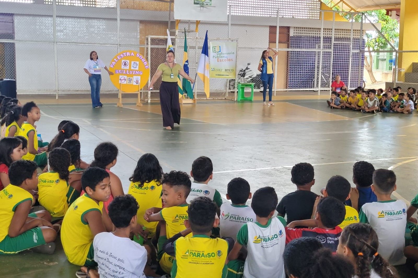 Participaram alunas(os) do Pré I ao 5º ano do Ensino Fundamental