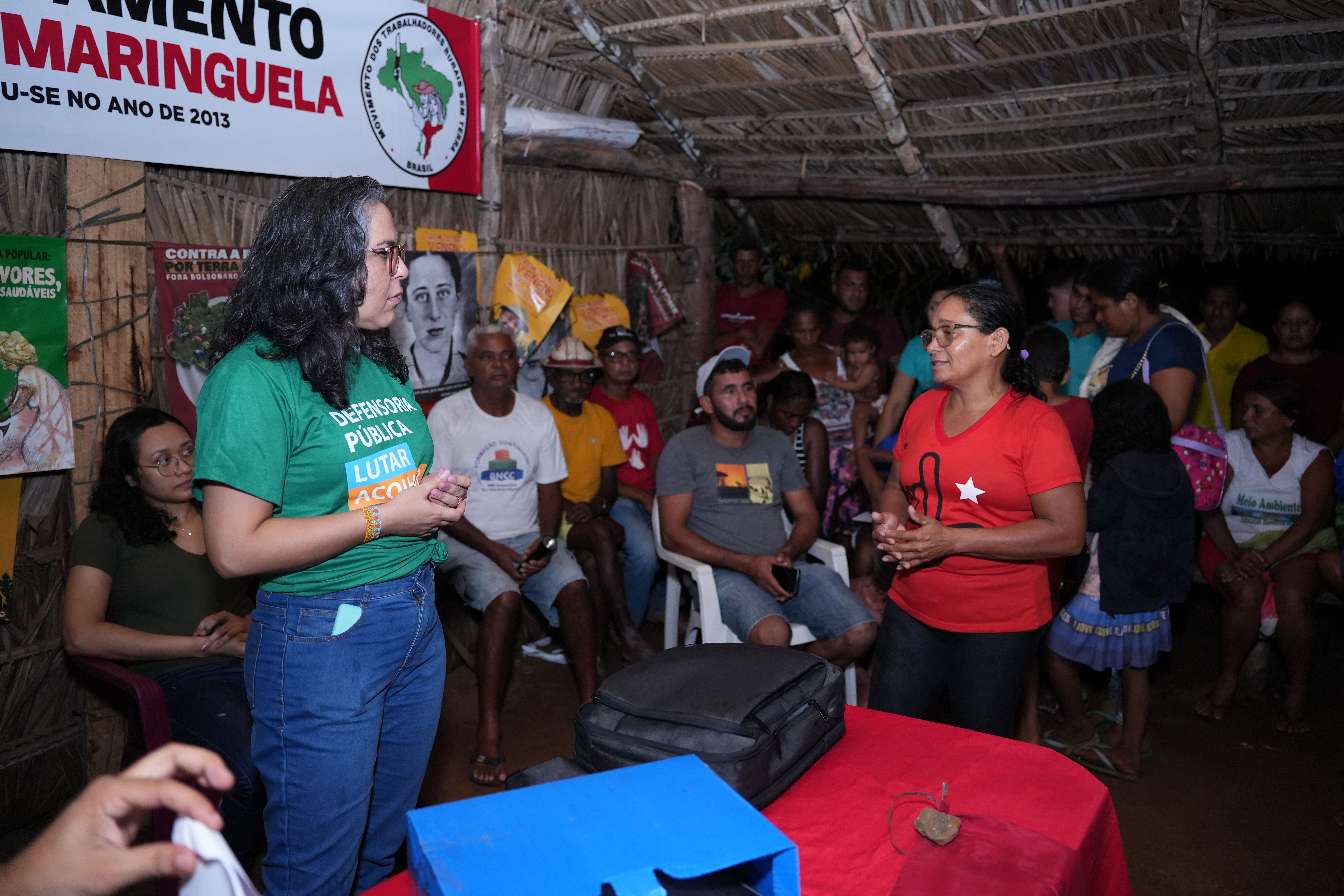 Moradores tiveram espaço de fala para apresentar as dificuldades enfrentadas nos acampamentos