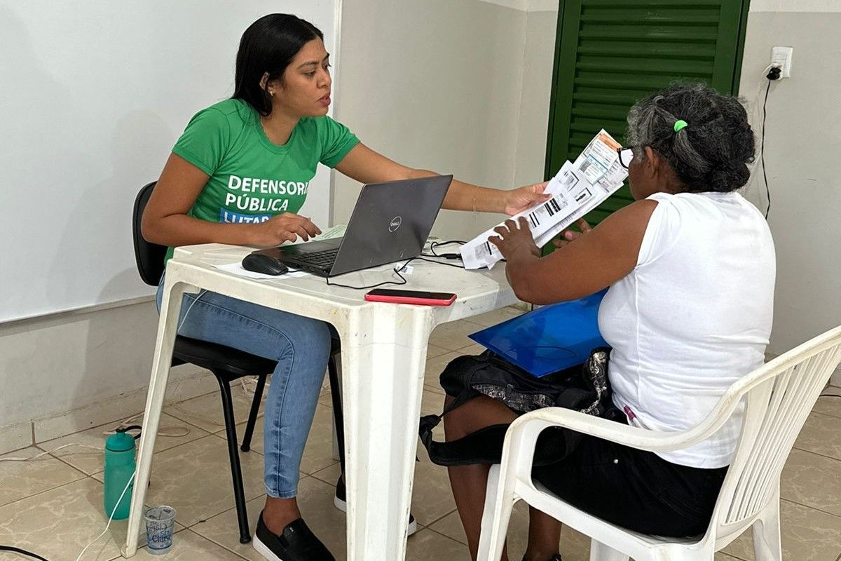 Assistida em atendimento no Povoado Cangas