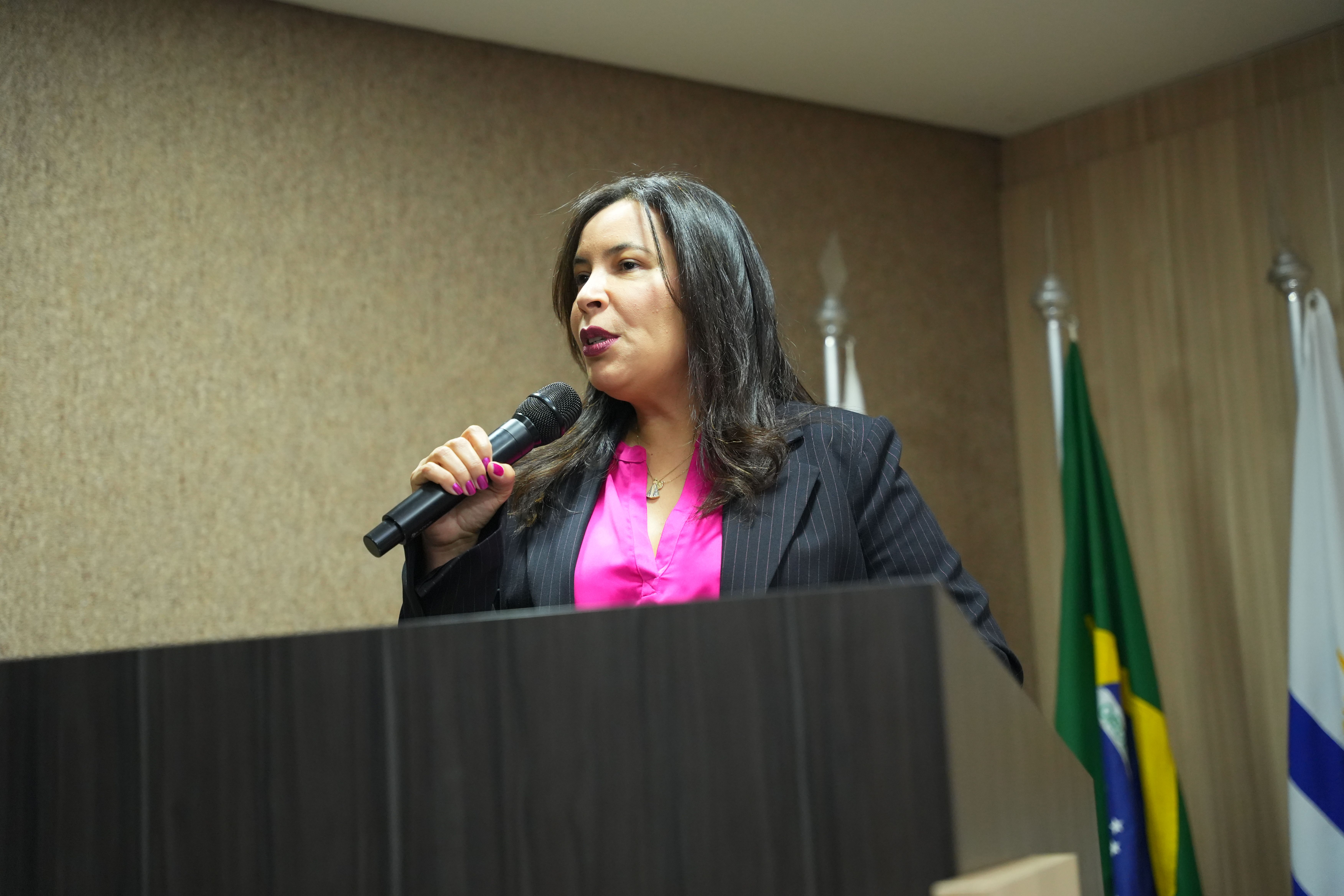 Luciana Costa lembrou a importância do workshop como educação em direitos para as mulheres