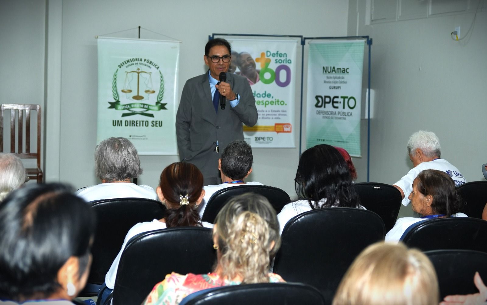O juiz Jossanner Nery Nogueira Luna falou sobre os direitos dos idosos.