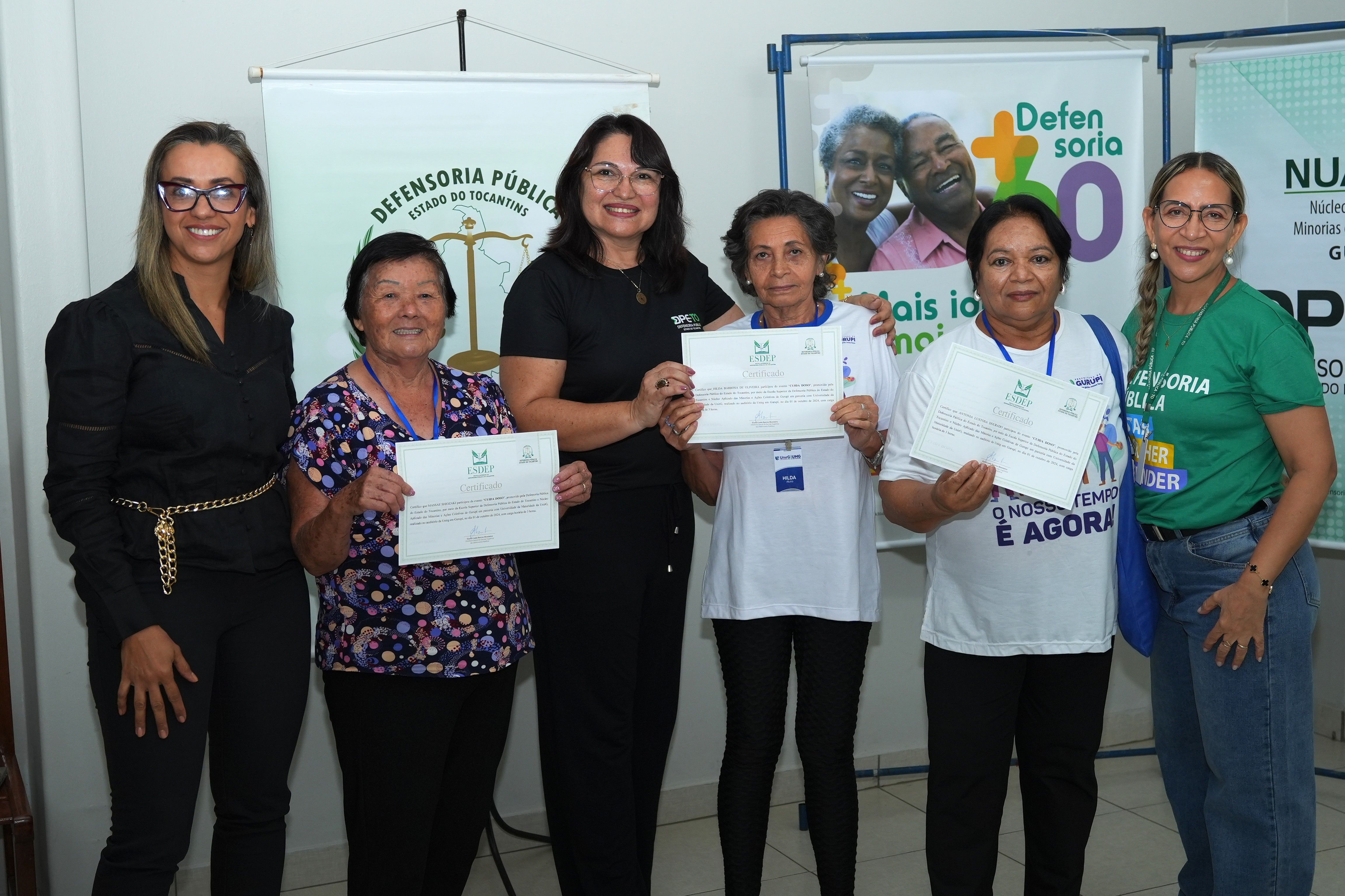 Houve certificação para todas as participantes do "Cuida Doso"