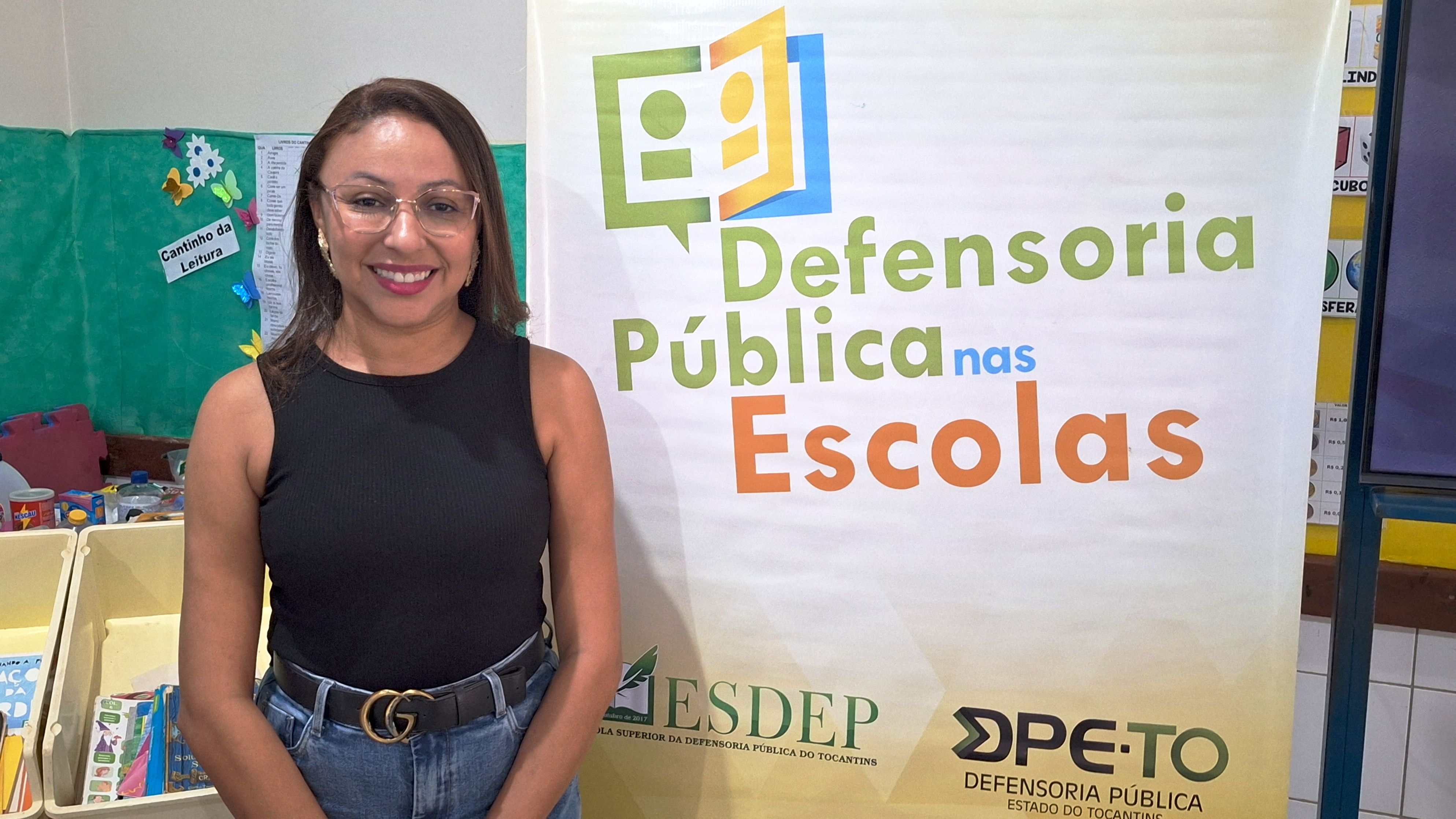 Leizyane Marcelino destacou a importância das informações apresentadas pela Defensoria Pública