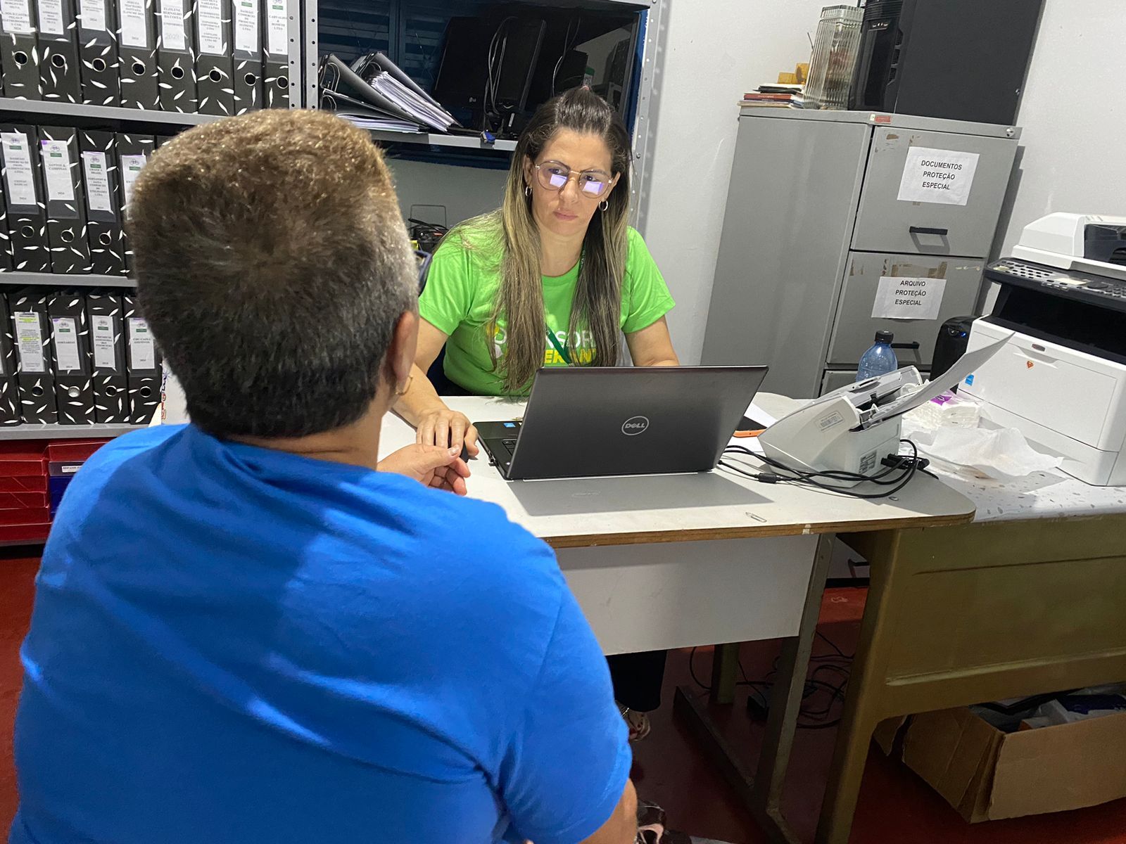 Assistido em atendimento na ação em Darcinópolis