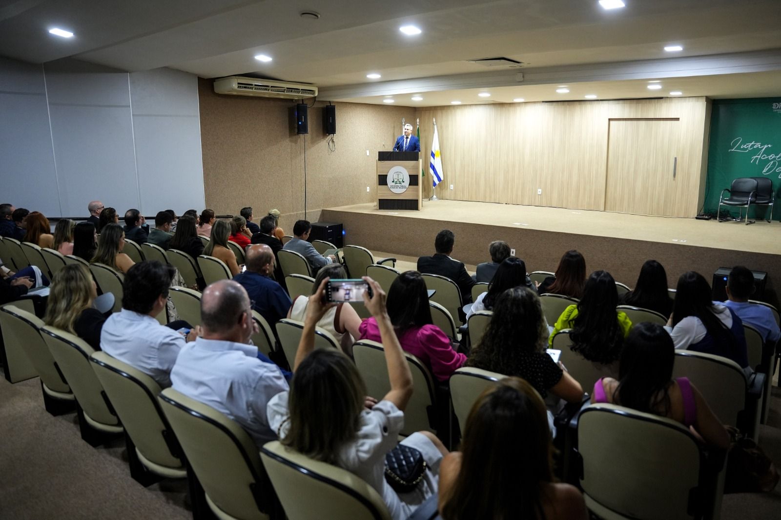 A solenidade, realizada no auditório da sede de atendimento da DPE-TO em Palmas, foi prestigiada por membras(os) e servidoras(es) da Instituição