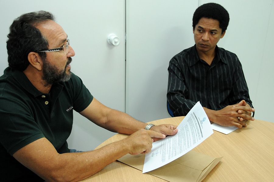 Rogerio Rocha Mascarenhas coordenador de concursos e seleções  e  o jornalista da Unitins