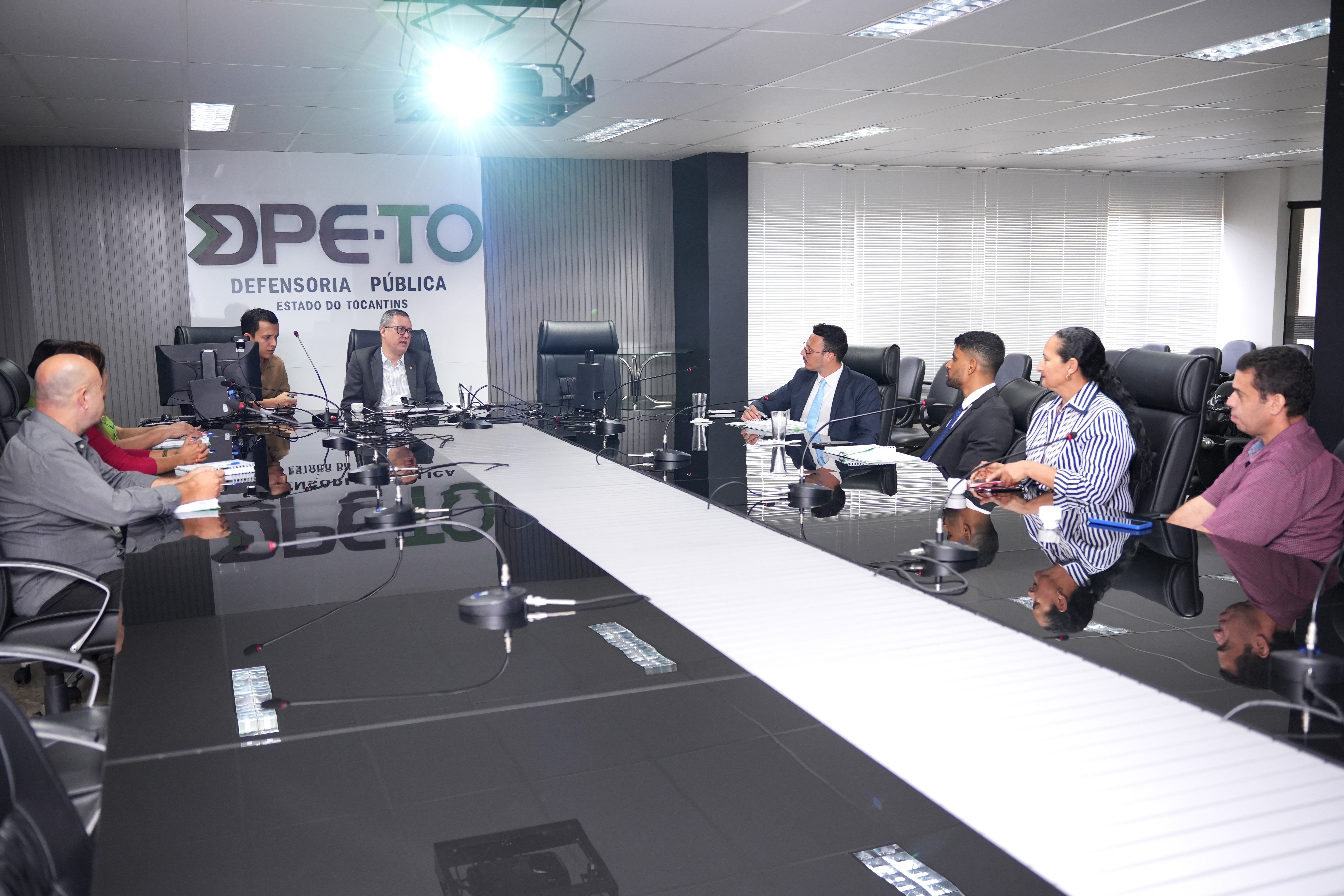 Os novos membros da DPE-TO também foram apresentados à equipe que faz parte da  Escola Superior da Defensoria Pública (Esdep)