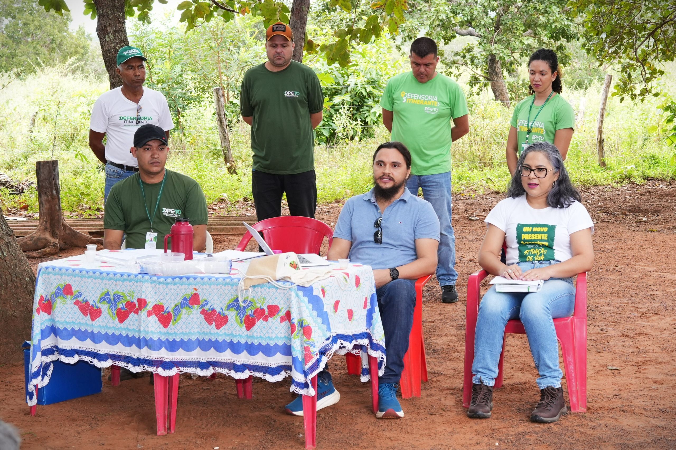 Os defensores públicos deram orientações sobre o andamento do processo, bem como atenderam às dúvidas no momento do atendimento