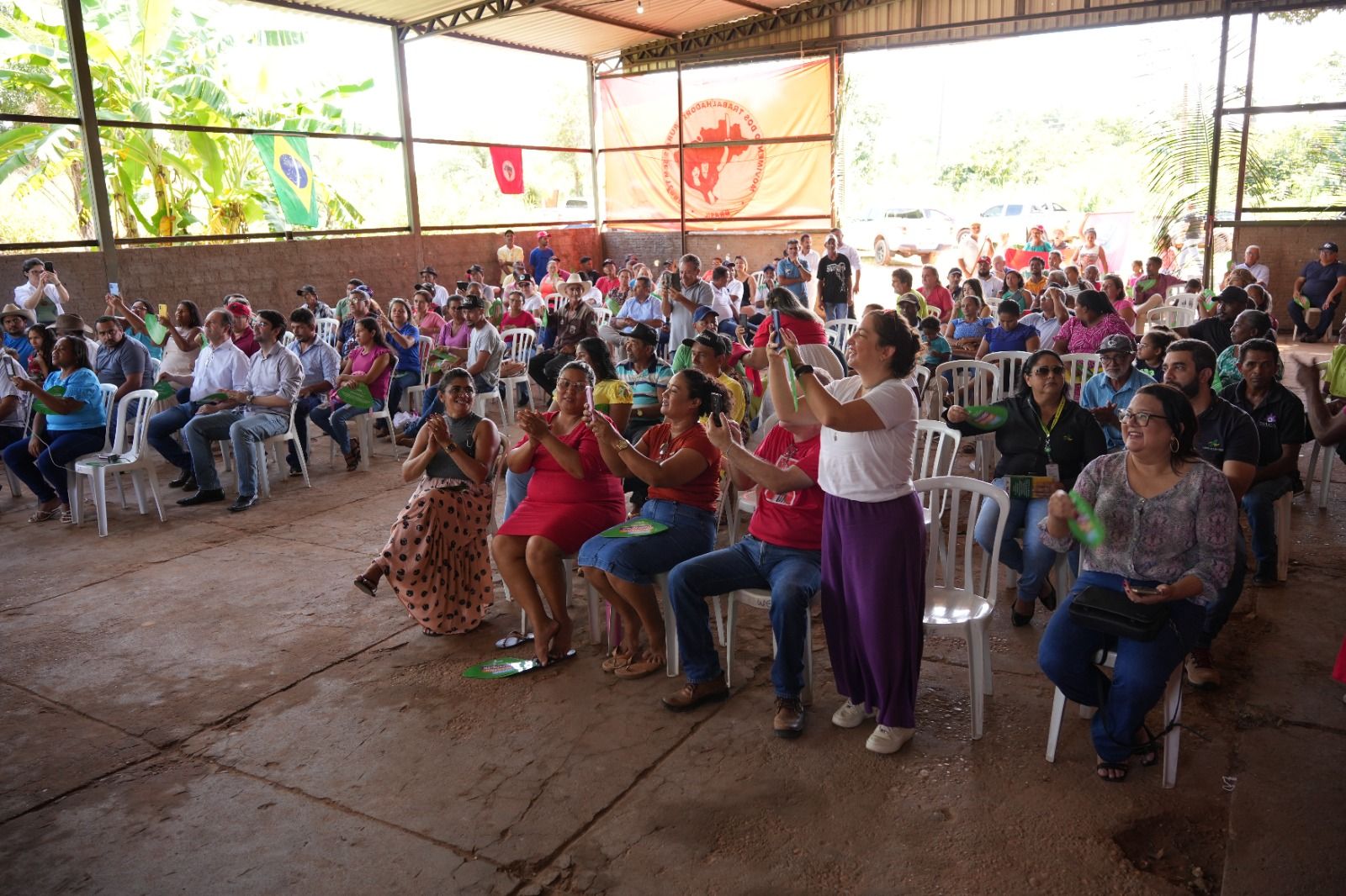 Assentados prestigiaram a solenidade