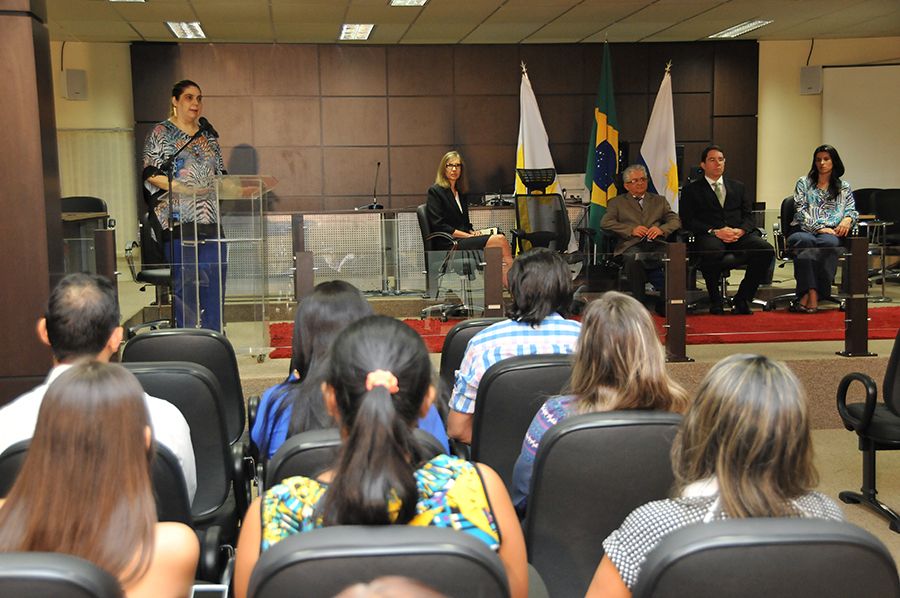 Pronunciamento da diretora do Fórum de Pamas, juíza Flávia Afini Bovo