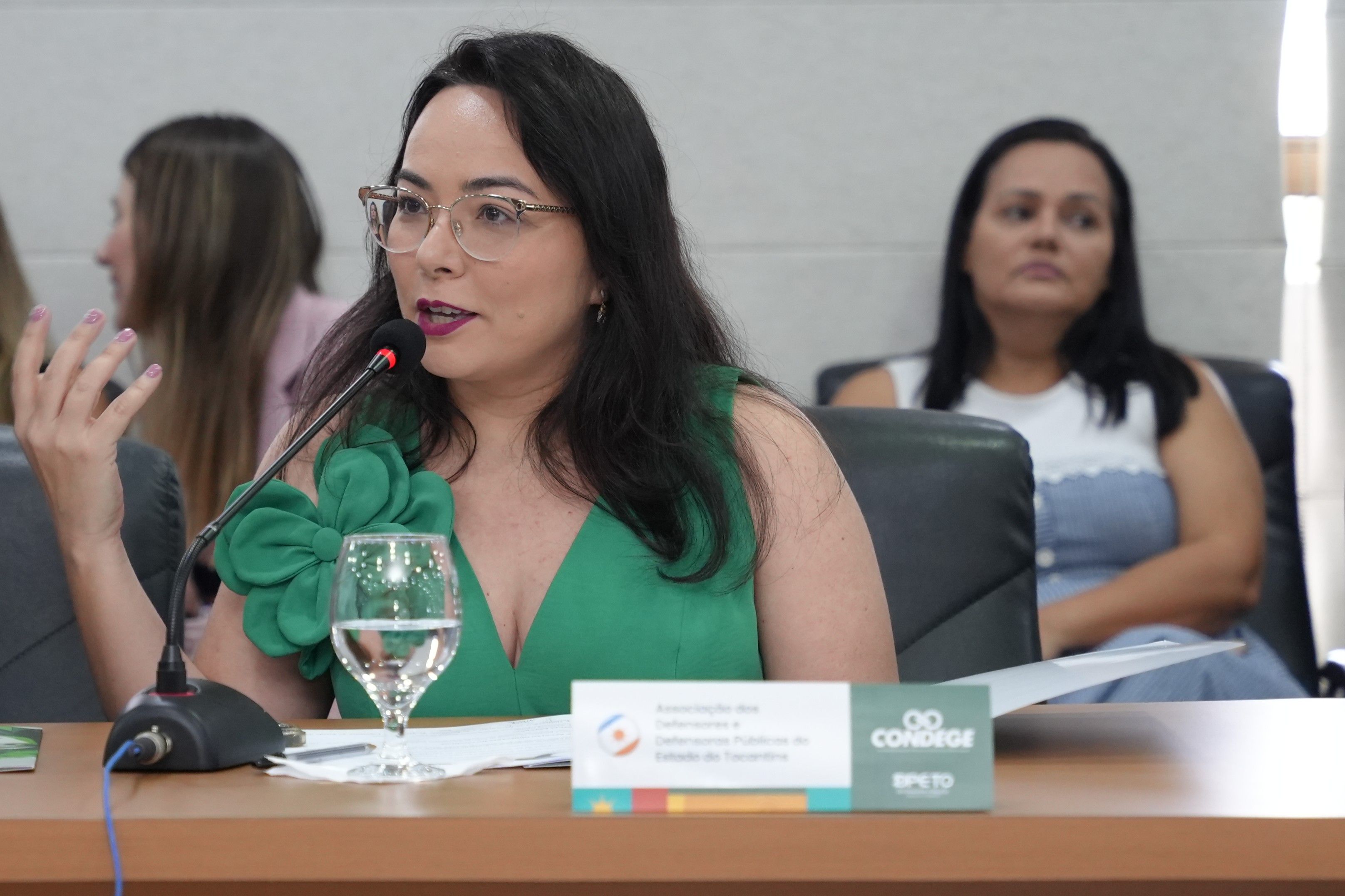 Presidente da Adpeto Karla Letícia participou da reunião