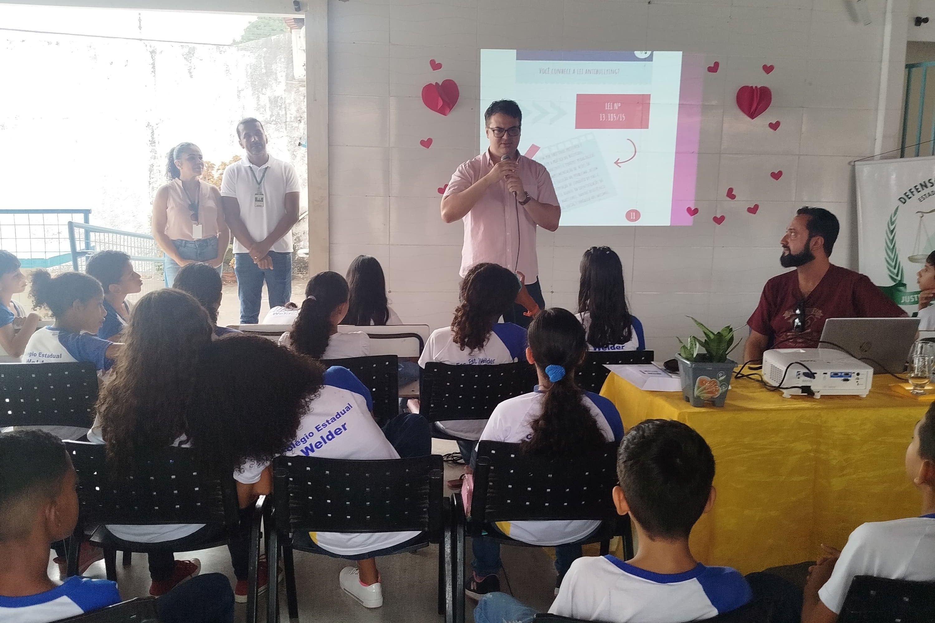 Palestra na Escola Estadual Welder Maria de Abreu Sales em Araguaína