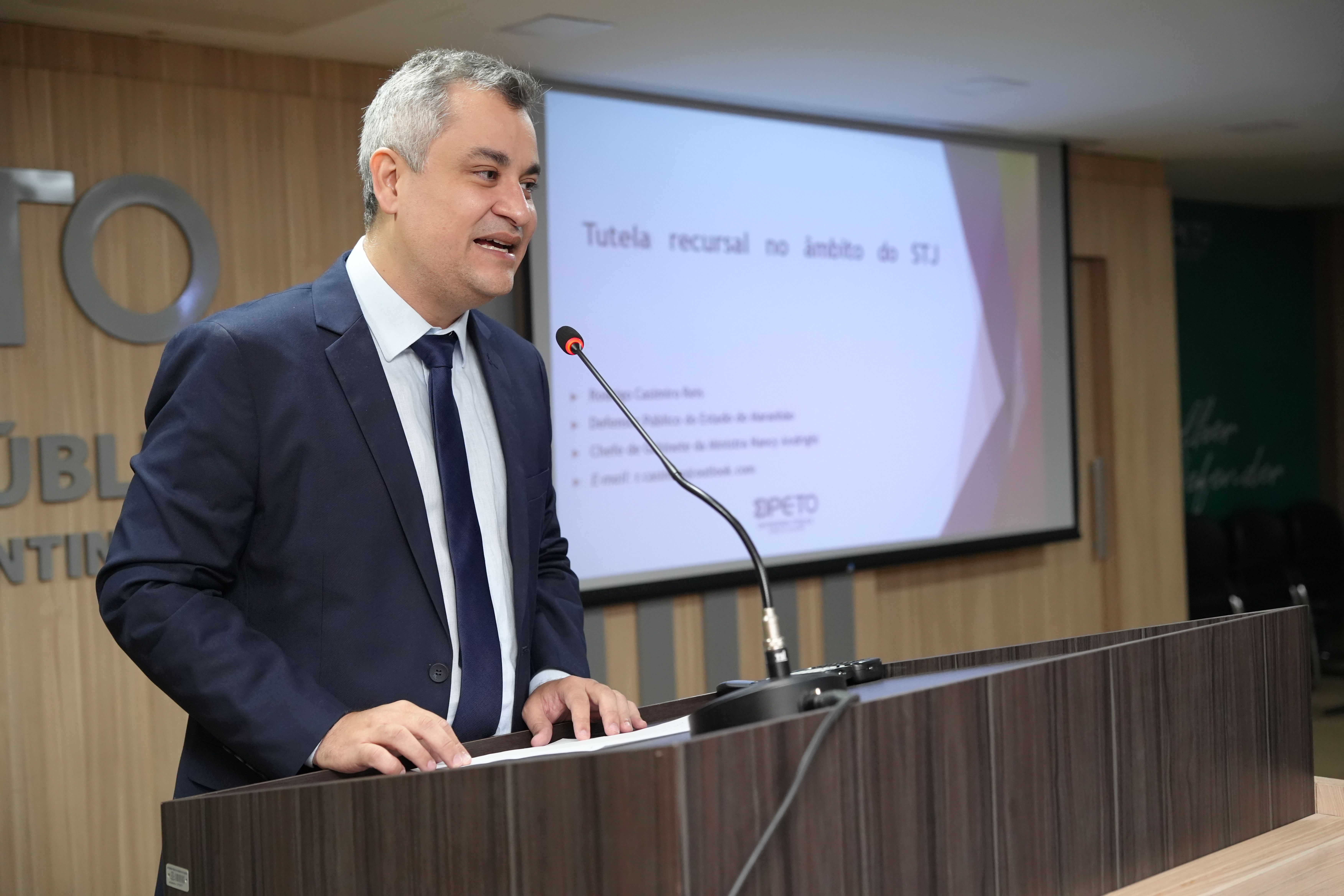 O defensor público-geral, Pedro Alexandre, participou da abertura e destacou a boa atuação da Defensoria Pública frente à produção de recursos.