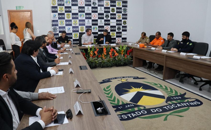 No encontro foram debatidas pautas acerca da segurança no estado do Tocantins.